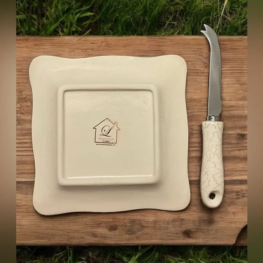 VTG Loren Home Trends Ceramic Charcuterie Plate Elite Collection by Lorenzo